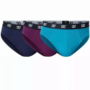 NEW Size L Cristiano Ronaldo CR7 Underwear Collection 3 Pack Multi Briefs